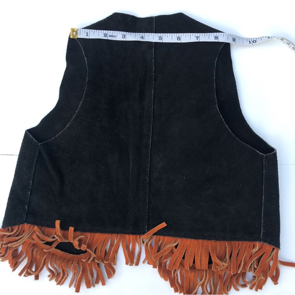 💙John R. Craighood Boys Suede Leather fringe Vest - Picture 9 of 10